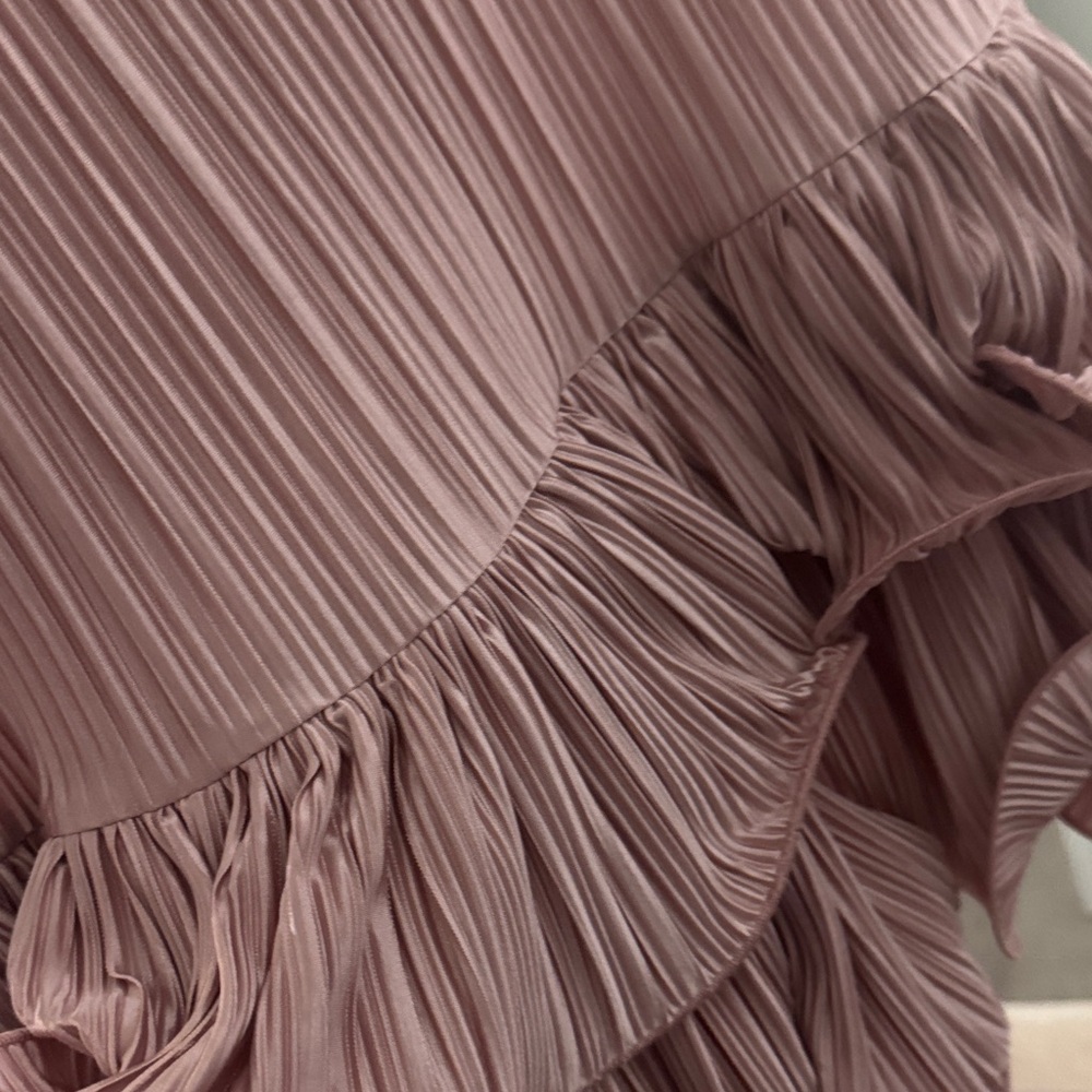 ASOS Blush Strapless Ruffle Dress - Picture 4 of 4